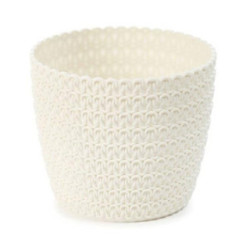 Doniczka Magnolia jersey 22cm h:18,5cm krem 734