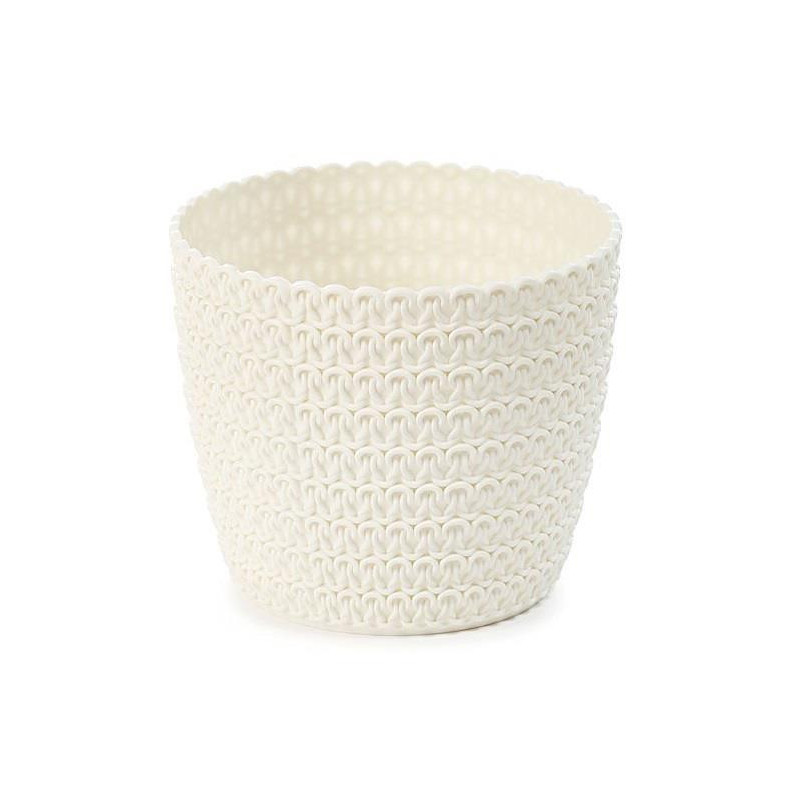 Doniczka Magnolia jersey 22cm h:18,5cm krem 734