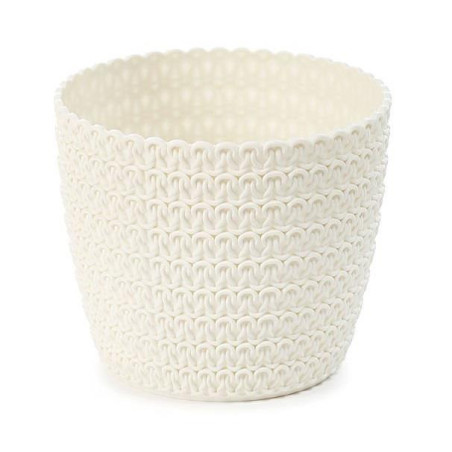 Doniczka Magnolia jersey 22cm h:18,5cm krem 734