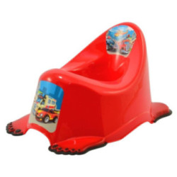 Nocnik antypoślizgowy Auta czerwony 2