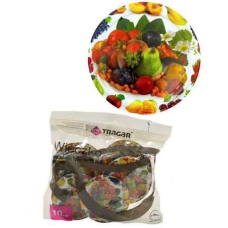 Zakrętki 10szt fI 66 4z owoce O-02