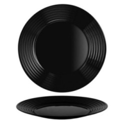 Talerz Harena płytki 25cm czarny 7611 ARC