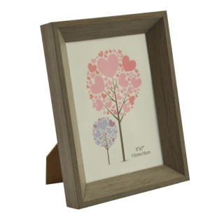 Ramka 13x18cm tworzywo tekstura drewna ciemnego