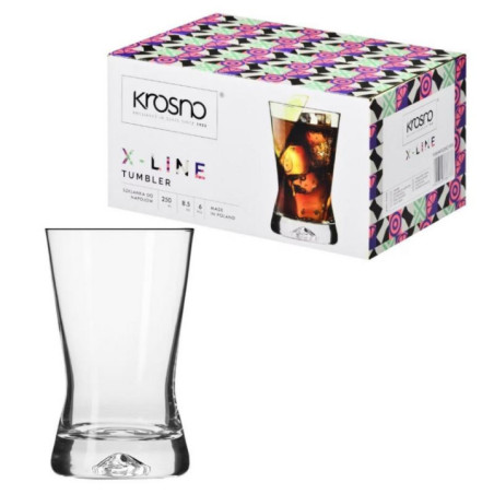 Szklanki 200/250ml 6szt do drinków Krosno X-Line