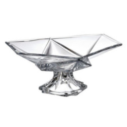 Salaterka kryształ Bohemia Origami 35,5cm na nóżce