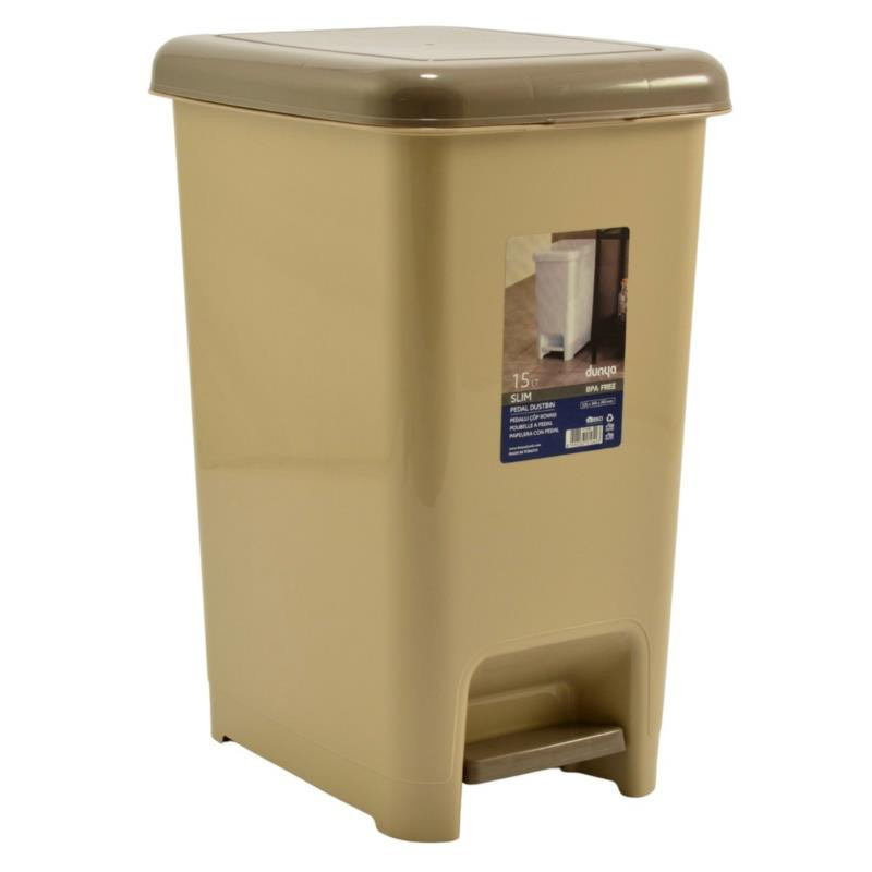 Kosz na śmieci z pedałem 15L Slim 042 mix