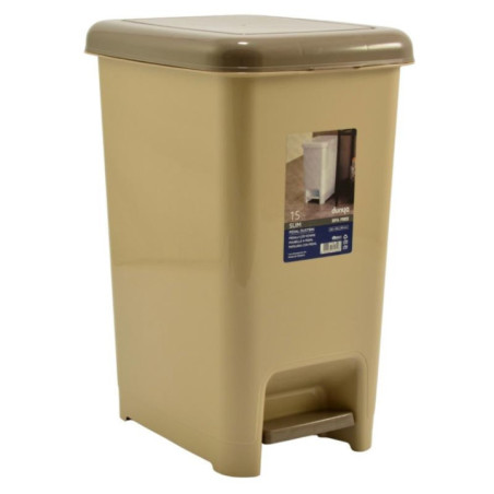 Kosz na śmieci z pedałem 15L Slim 042 mix