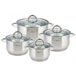 Garnki  8 elementów nierdzewne Kinghoff KH-4448