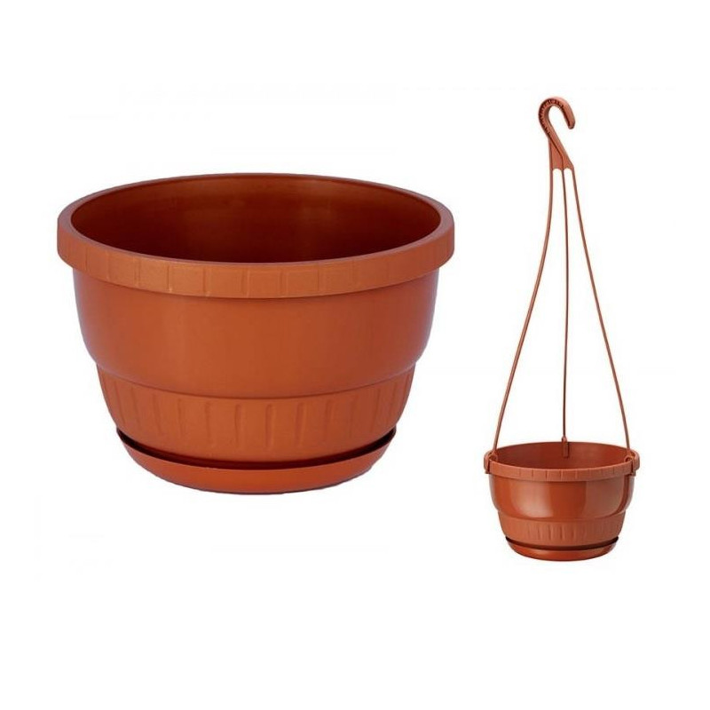 Doniczka wisząca Europa 25cm h:16cm terrakota 0504