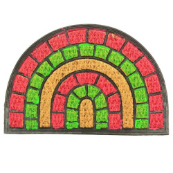 Wycieraczka 40x60cm guma/sznurek Panama półokrągła