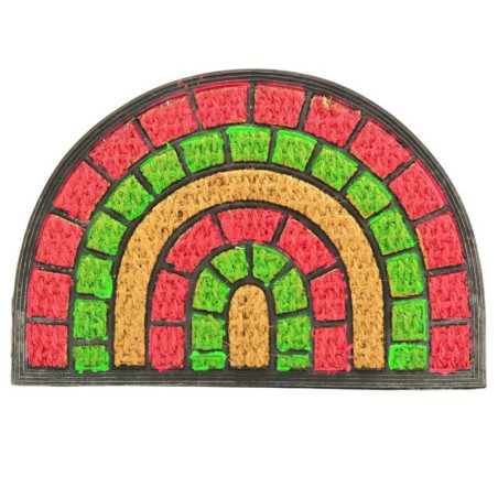 Wycieraczka 40x60cm guma/sznurek Panama półokrągła