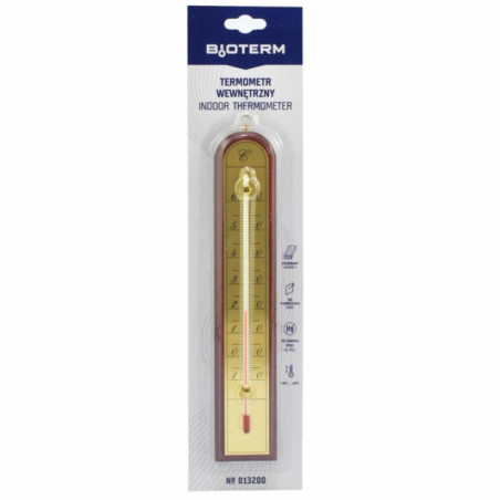 Termometr drewniany pokojowy 50/280mm łuk 013200 mix