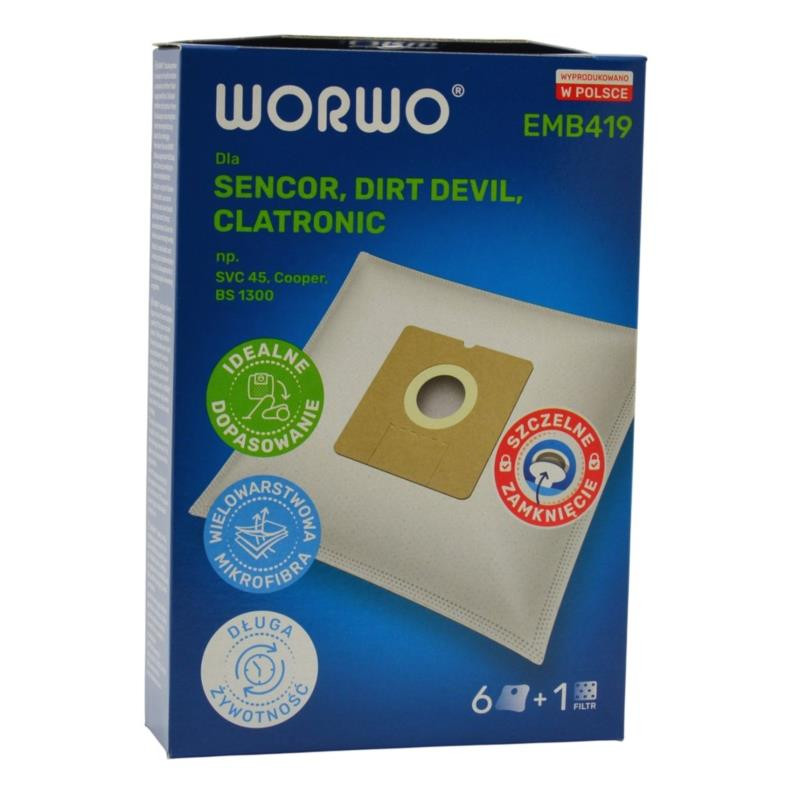 Worek do odkurzaczy Sencor, Clatronic EMB419K