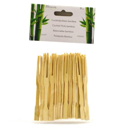 Widelce bambusowe 9cm 30szt 22271205