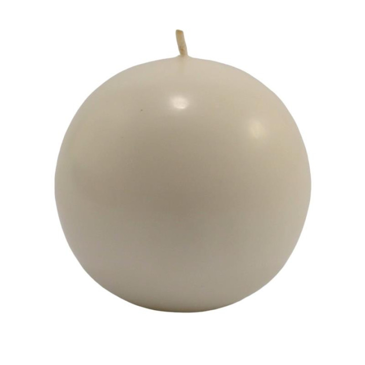 Świeca kula 10cm 15072 biała/czerwona mix