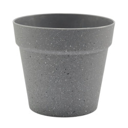 Doniczka plastikowa granitowa 25x27cm MRY5846
