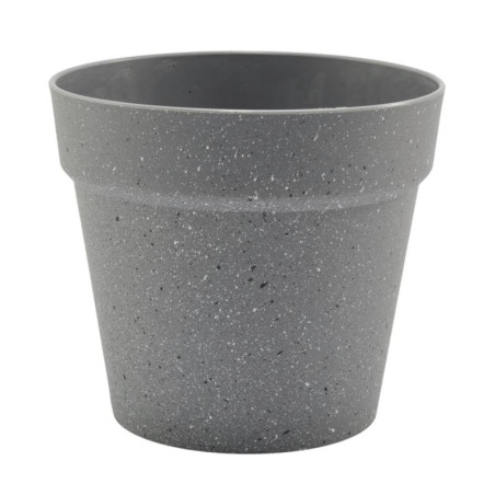 Doniczka plastikowa granitowa 25x27cm MRY5846