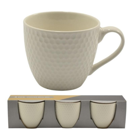 Kubki 3 sztuki 220ml ceramiczne MRY3966