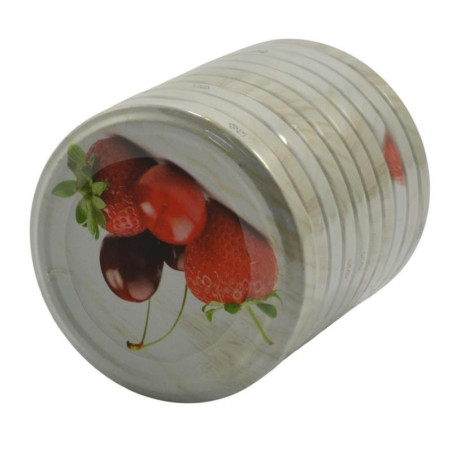 Zakrętki 10szt fi 82 6z owoce F04 klik