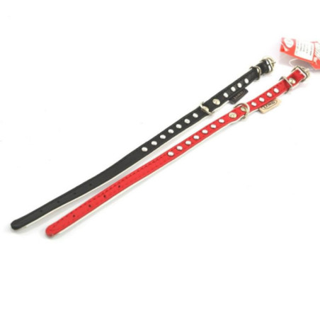 Obroża skórzana LORD L-0451 12mm/33cm MIX