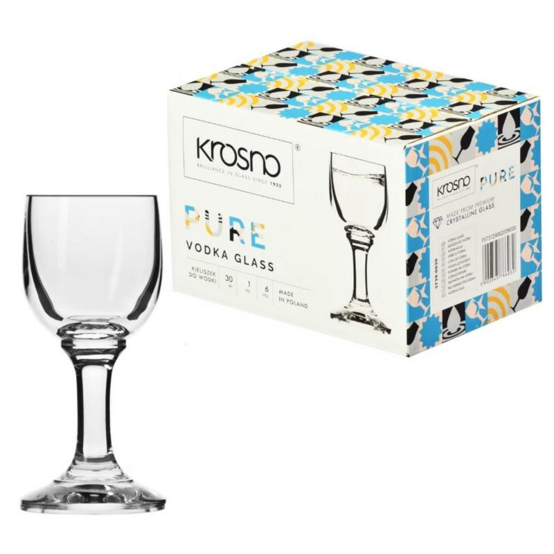 Kieliszki do wódki 20ml 6szt Krosno Pure