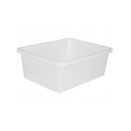 Miska plastikowa Classic  8L 36cm prostokątna biała