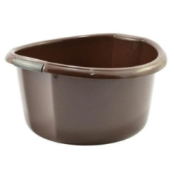 Miska plastikowa Solidna 15L brązowa