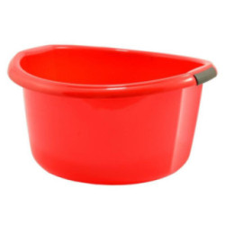 Miska plastikowa Solidna 15L czerwona