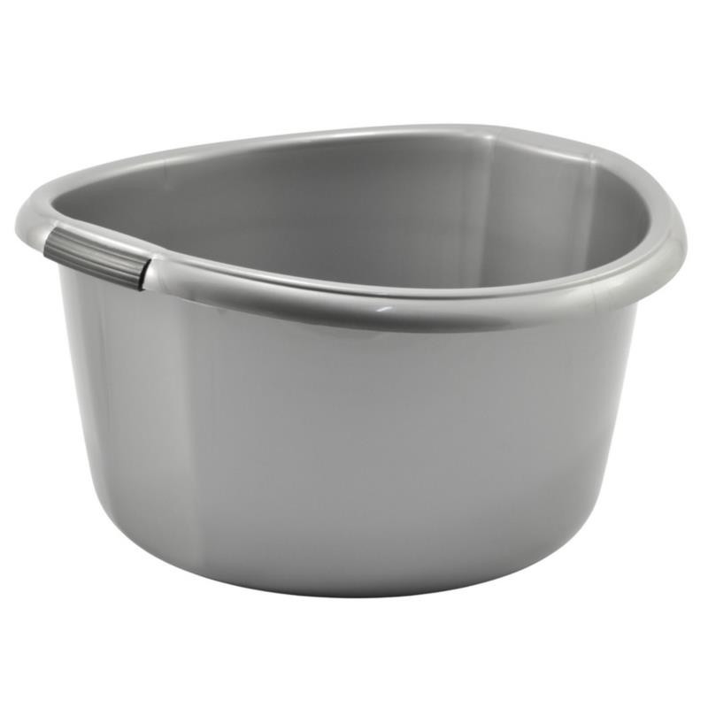 Miska plastikowa Solidna 20L srebrna