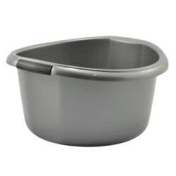 Miska plastikowa Solidna 10L srebrna