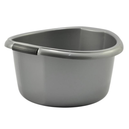 Miska plastikowa Solidna 10L srebrna