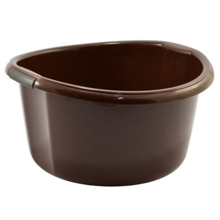 Miska plastikowa Solidna 20L brązowa