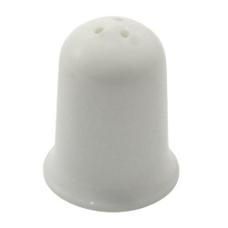 Pieprzniczka Eva 5,5cm biała szkło hartowane