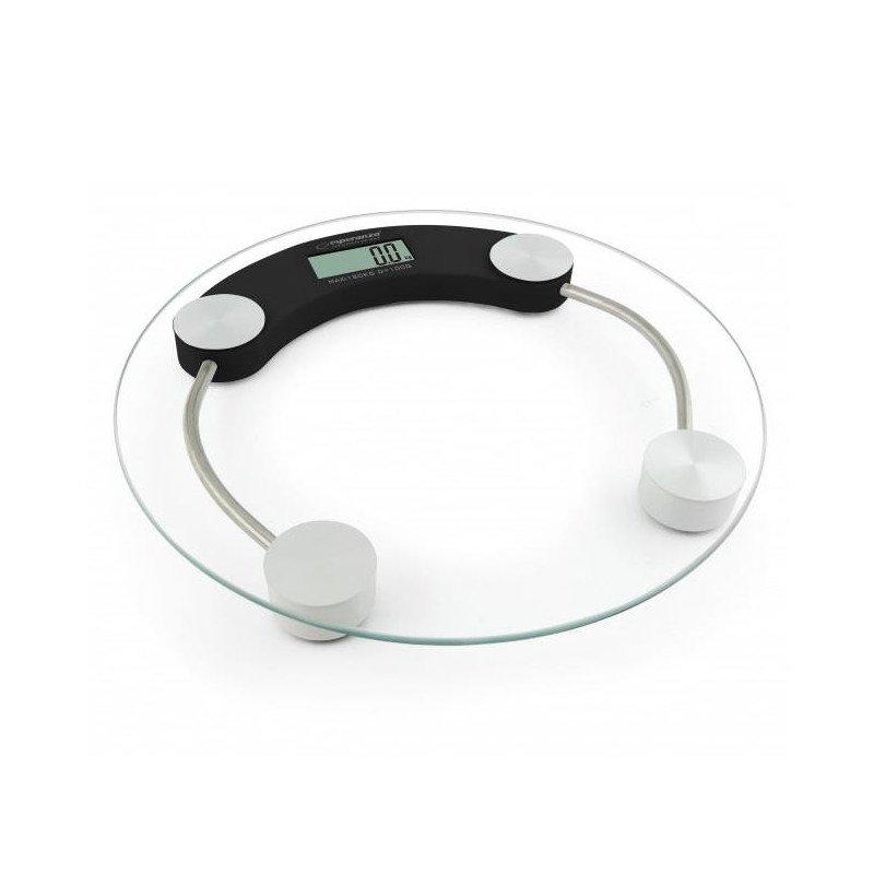 Waga łazienkowa Esperanza Jukari do 180kg 33cm czarna EBS007K