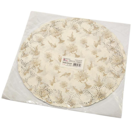 Serwetki ażurowe 33cm 6szt D2713 mix