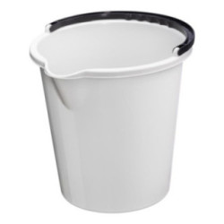 Wiadro plastikowe 10L Vancouver białe 1059