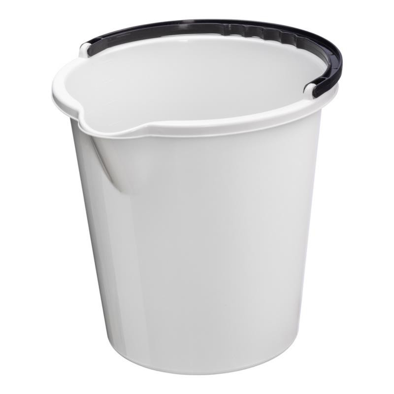 Wiadro plastikowe 10L Vancouver białe 1059
