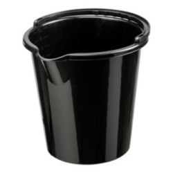 Wiadro 10L Vancouver czarne plastikowe 1059