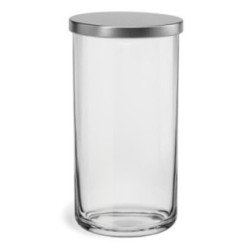 Pojemnik szklany Tidy z metalowa pokrywką h:20cm 35583
