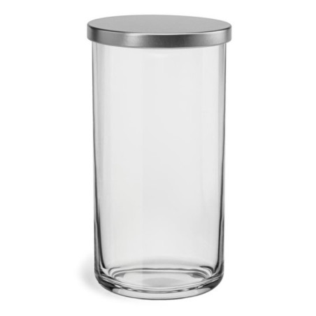 Pojemnik szklany Tidy z metalowa pokrywką h:20cm 35583