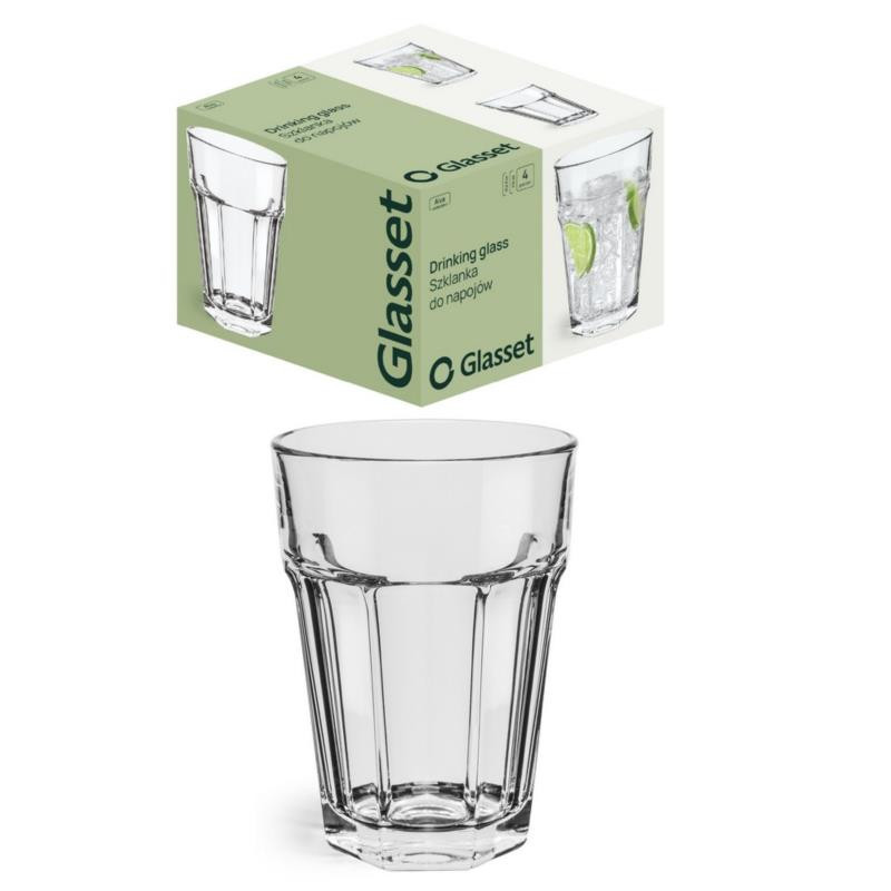 Szklanki 370ml 4szt Alva do napojów Trend Glass 70412