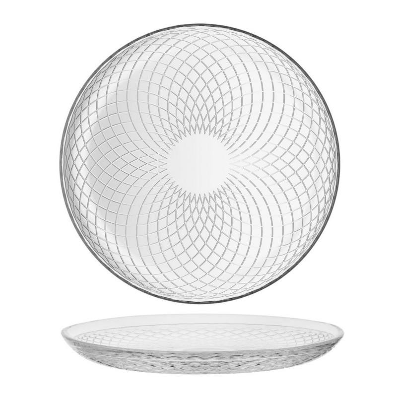 Talerz szklany deserowy 17cm Elina 41444