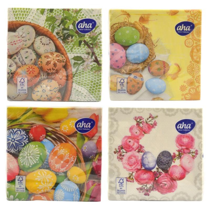 Serwetki 33x33/20szt Wielkanoc mix wzorów