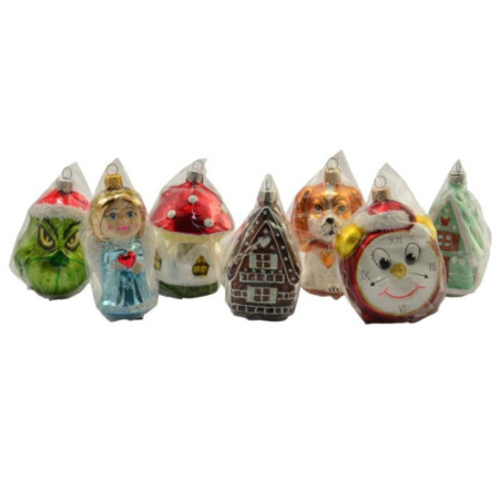 Ozdoba bożonarodzeniowa zawieszka mix kształtów