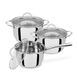 Garnki 6 elementów nierdzewne Maestro MR-3519-6M