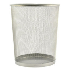 Kosz na śmieci 20L okrągły srebrny