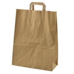 Torba na zakupy Eco papierowa brąz 32x16x41cm