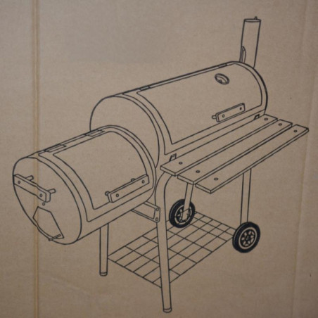 Grill ogrodowy z pokrywą 3 półki SK-30A