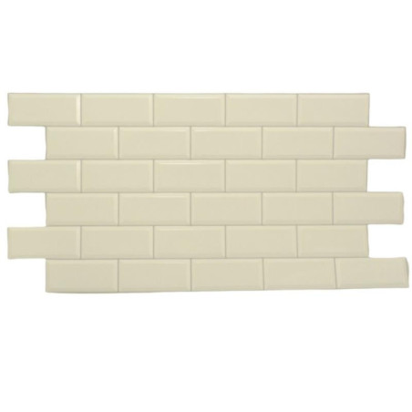 Panel PVC 96,6x48,4cm płytka biała 17314