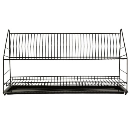 Suszarka do naczyń 2-poziomowa 80cm czarna